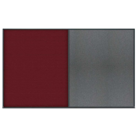 United Visual Products Single Door Radius Corkboard, 36"x36", Hea, UV7012RC-SATIN-AMETHY UV7012RC-SATIN-AMETHY